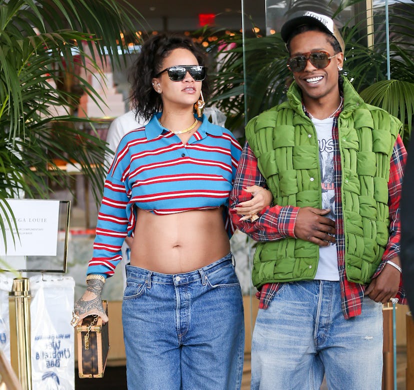Rihanna and ASAP Rocky are seen on March 15, 2023 in Los Angeles, California.