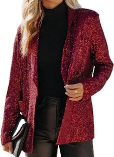 Red Sequin Blazer