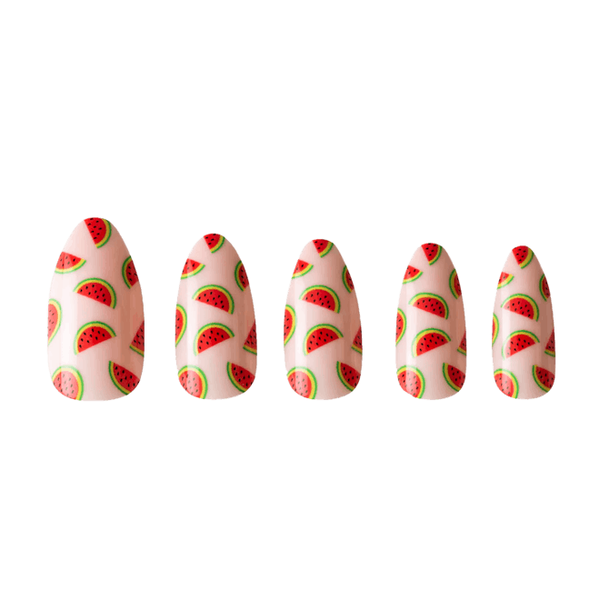 Once In A Melon Gel Press-On Nails