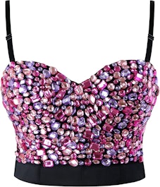 Jeweled Bustier Top