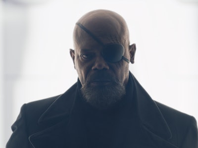 Nick Fury (Samuel L. Jackson) wears an eyepatch in Secret Invasion