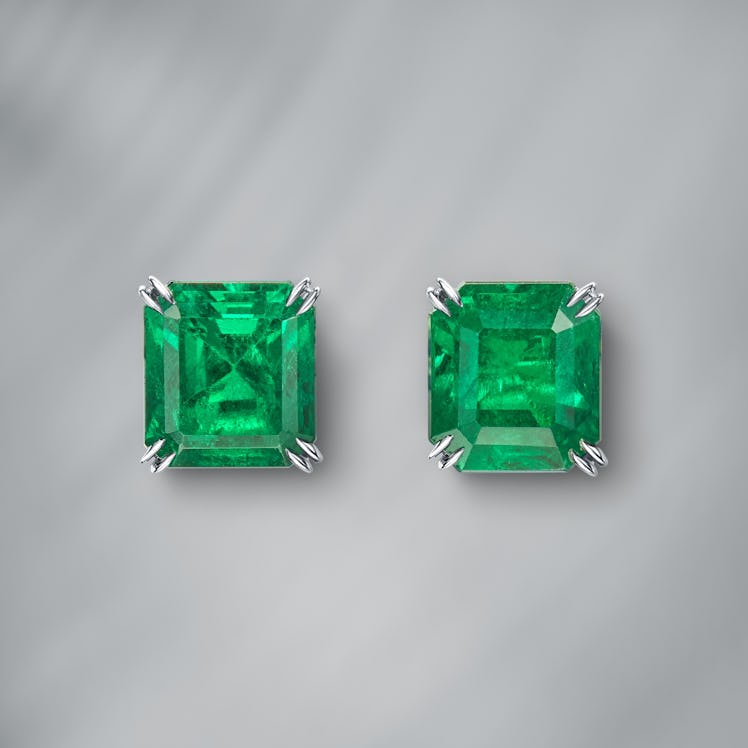 Maximilian London emerald earings