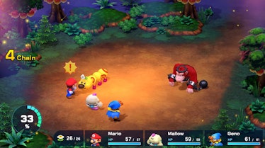 Super Mario RPG remake battle screenshot