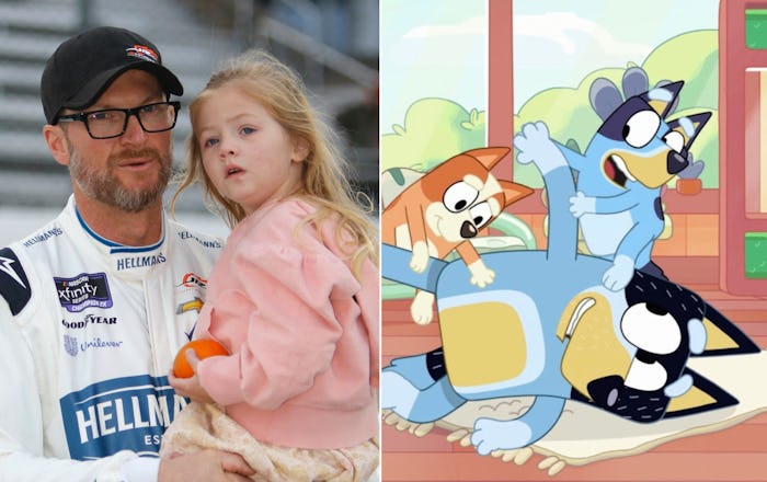 Dale Earnhardt Jr. thinks the dad on 'Bluey,' Bandit Heeler, sets unrealistic expectations for dads.