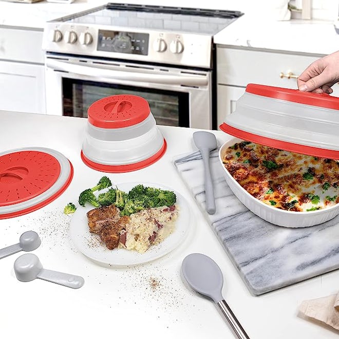 Tovolo Vented Collapsible Microwave Cover Set (3 Pieces)
