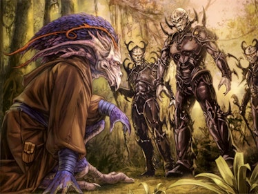 The disappearance of the Jedi Knight Vergere was the first sign of the Yuuzhan Vong invasion. 