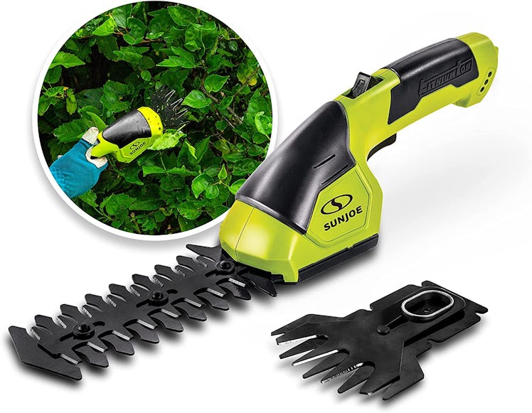 Sun Joe Cordless Grass Shear + Shrubber Handheld Trimmer