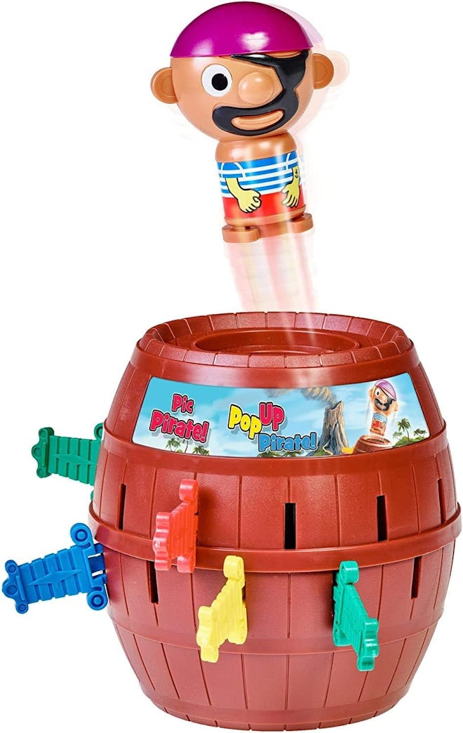  TOMY Pop Up Pirate Game is a good game for occupational therapy for toddlers