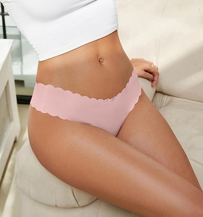 Wetopkim Seamless Thongs Panties (5-Pack)