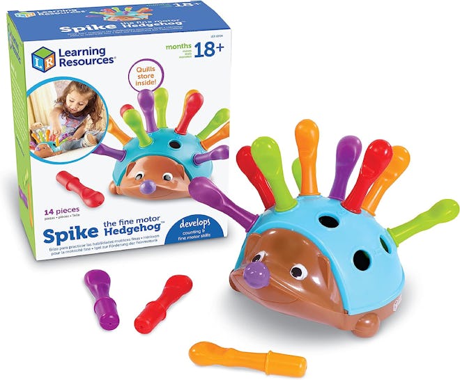 Learning Resources Spike The Fine Motor Hedgehog is a good OT activity game for toddlers