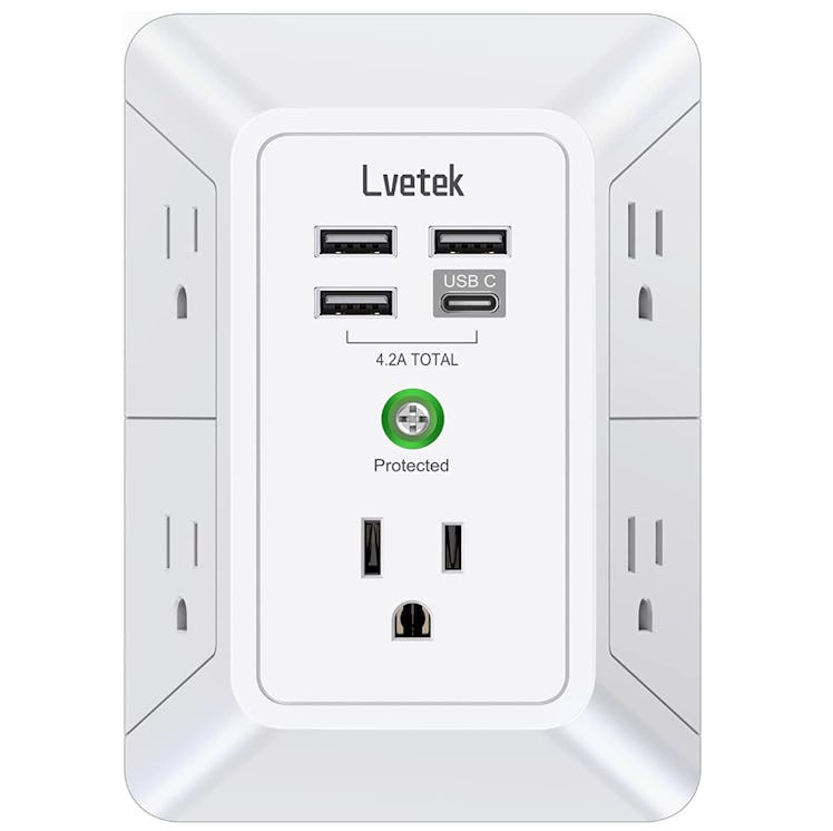 LVETEK Surge Protector Outlet Extender