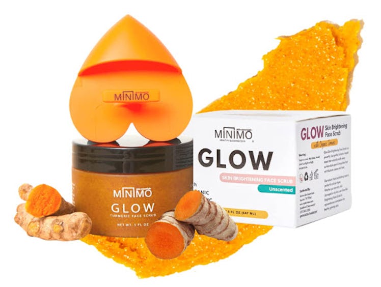 Minimo Glow Turmeric Face Scrub & Scrubbie