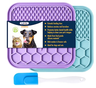 LUKITO 2PCS Licking Mat for Dogs with Suction Cups