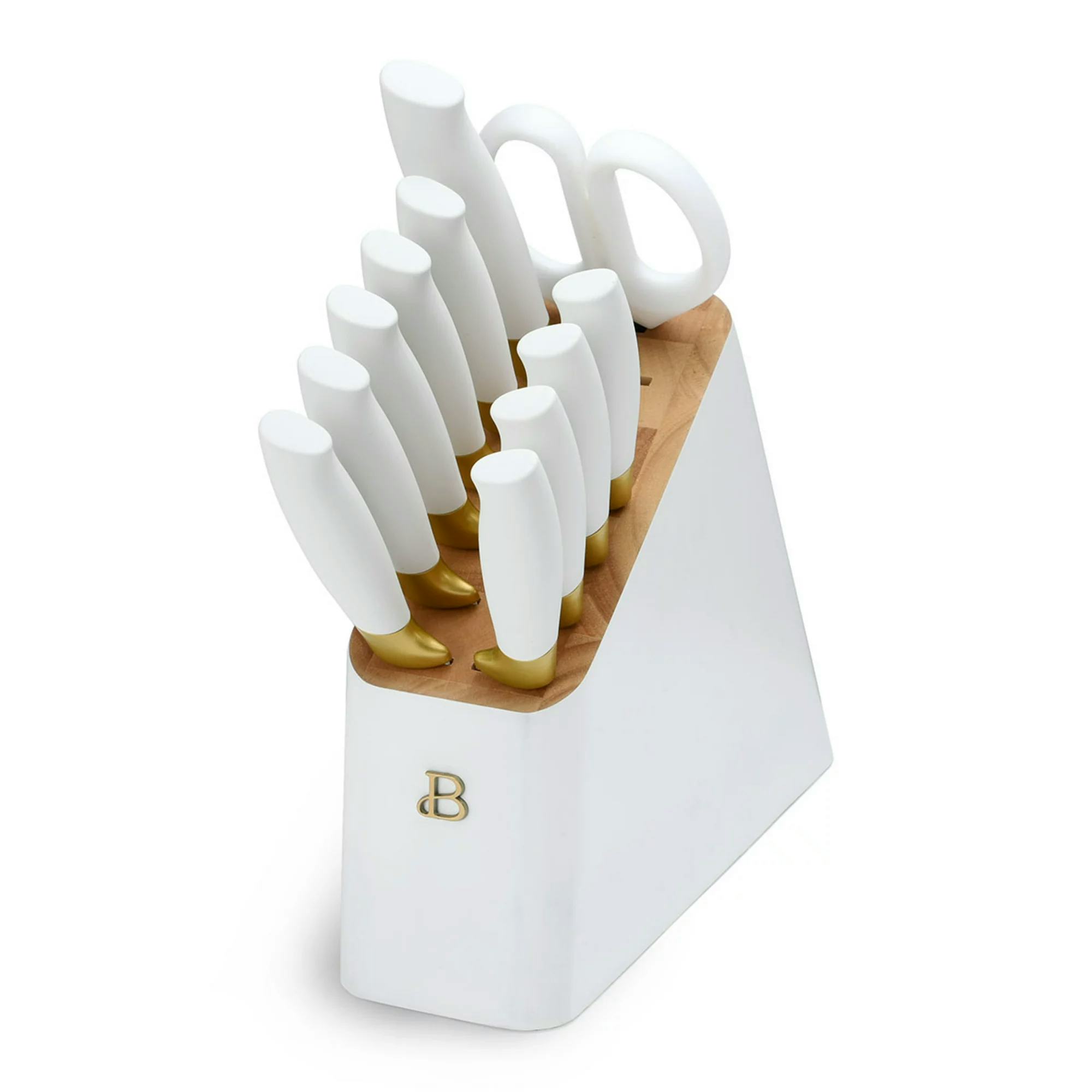 12 Piece Knife Block Set with Soft-Grip Ergonomic Handles