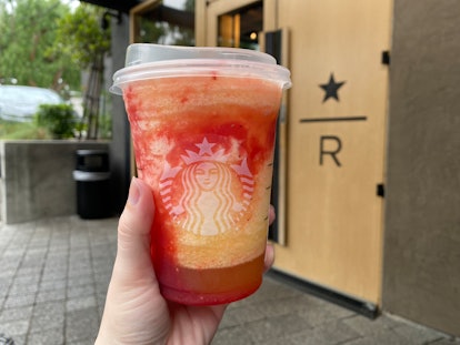 Starbucks' Frozen Lemonade Refresher includes a Frozen Pineapple Passionfruit Lemonade Refresher for...