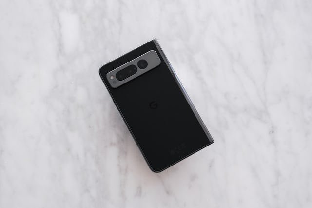 The backside of the Google Pixel Fold