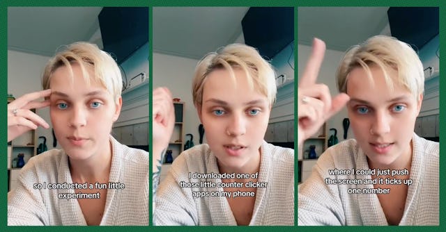 TikToker Jo the Mama explains how she used a clicker app to demonstrate what it's like being the def...