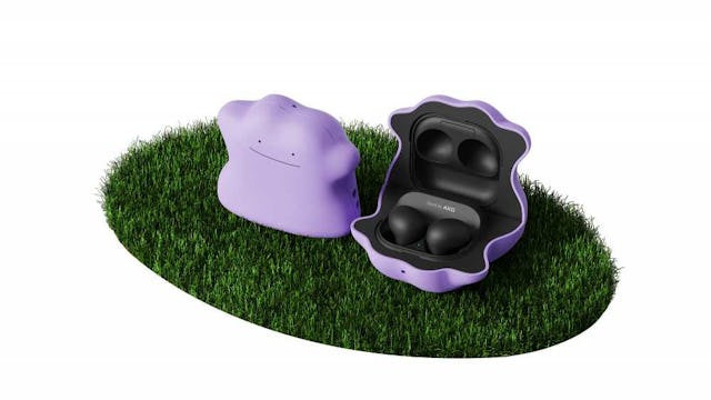 Samsung Ditto themed Galaxy Buds 2 earbuds