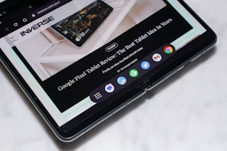 The task bar in Android 13 on the Pixel Fold