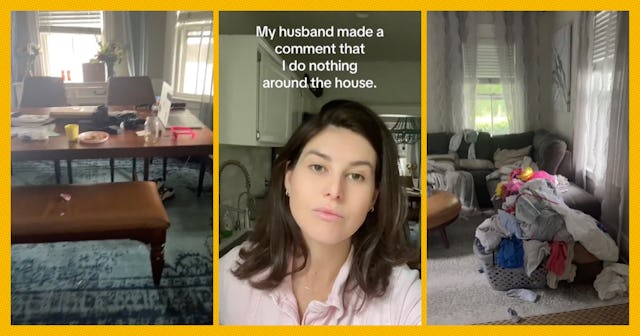 A mom went on strike after she says her husband made a “totally spontaneous” complaint about her lac...
