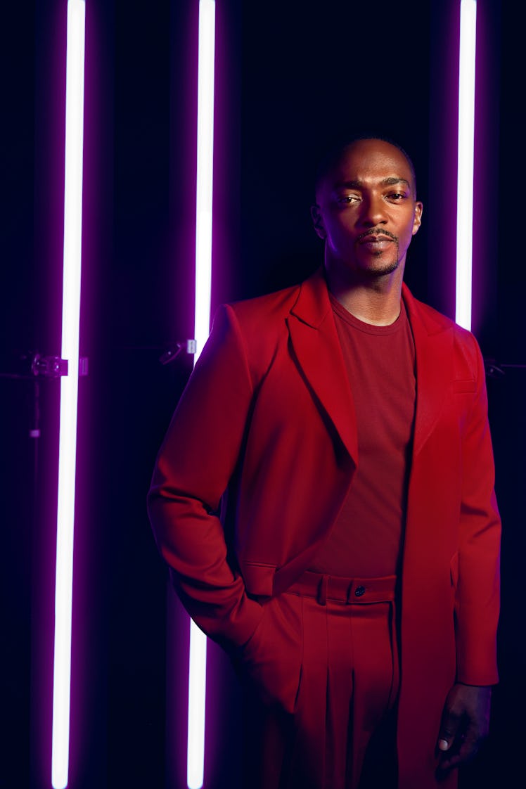 Anthony Mackie, star of Peacock's Twisted Metal, on the set of Inverse's digital cover shoot