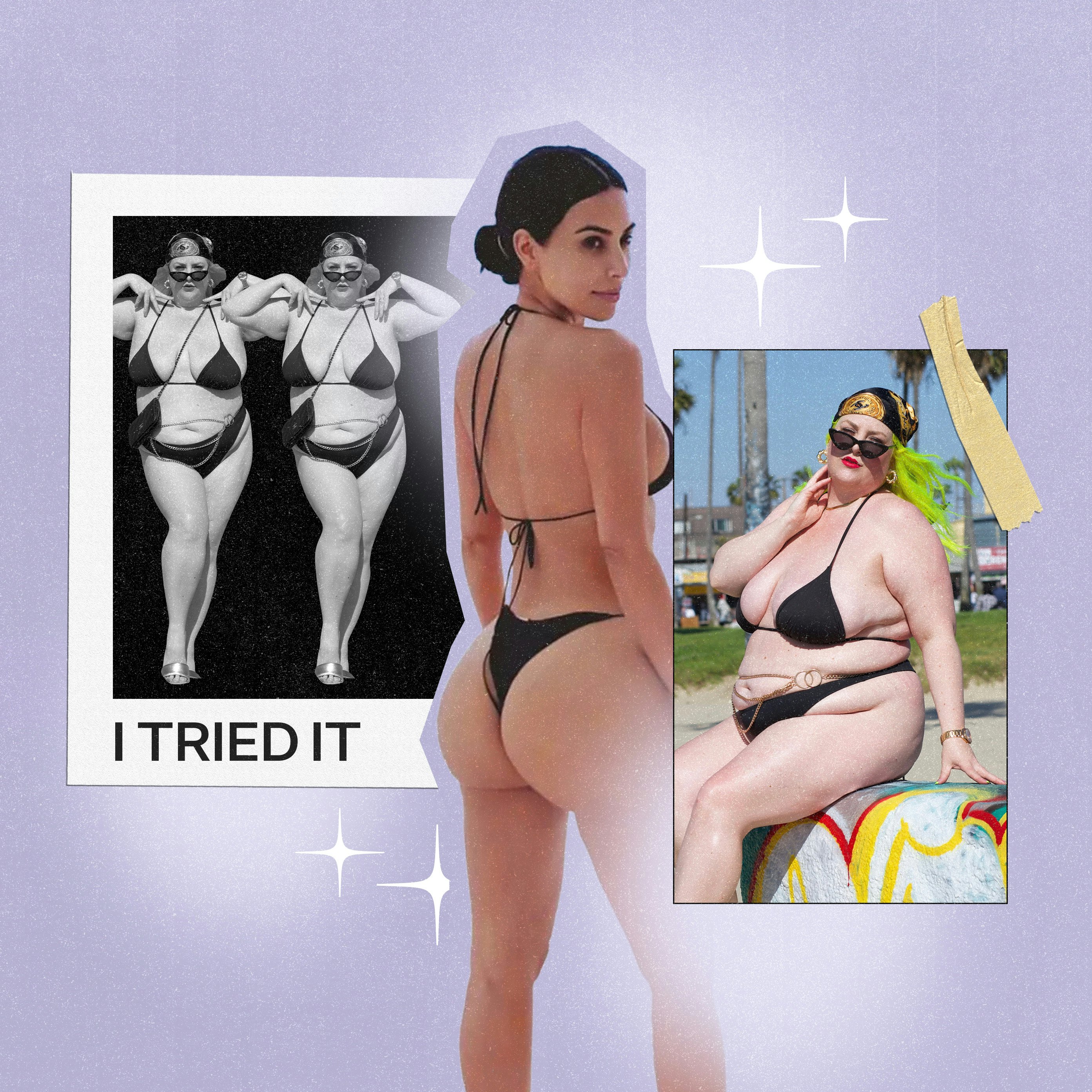 I Tried Kim Kardashian's SKIMS Thong Bikini As A Plus-Size Woman