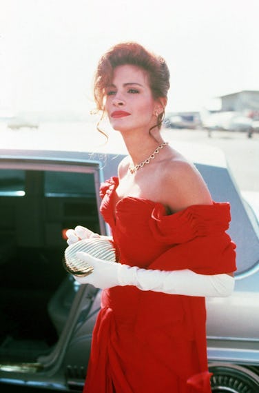 Julia Roberts wears a Marilyn Vance red dress in 'Pretty Woman.'