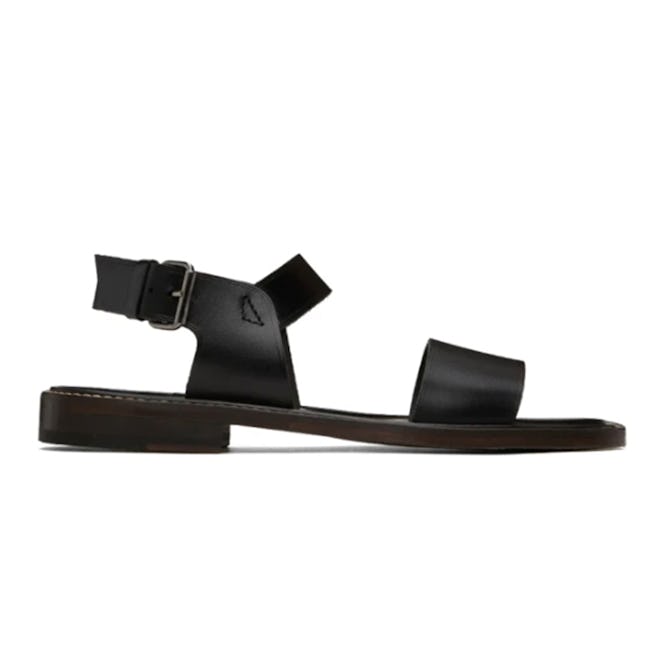 Lemaire Black Classic Sandals