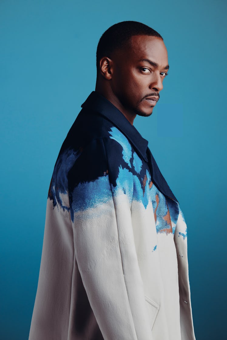 Anthony Mackie, star of Peacock's Twisted Metal, on the set of Inverse's digital cover shoot
