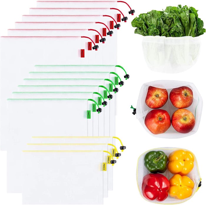 Ecowaare Mesh Produce Bags (15-Piece Set)