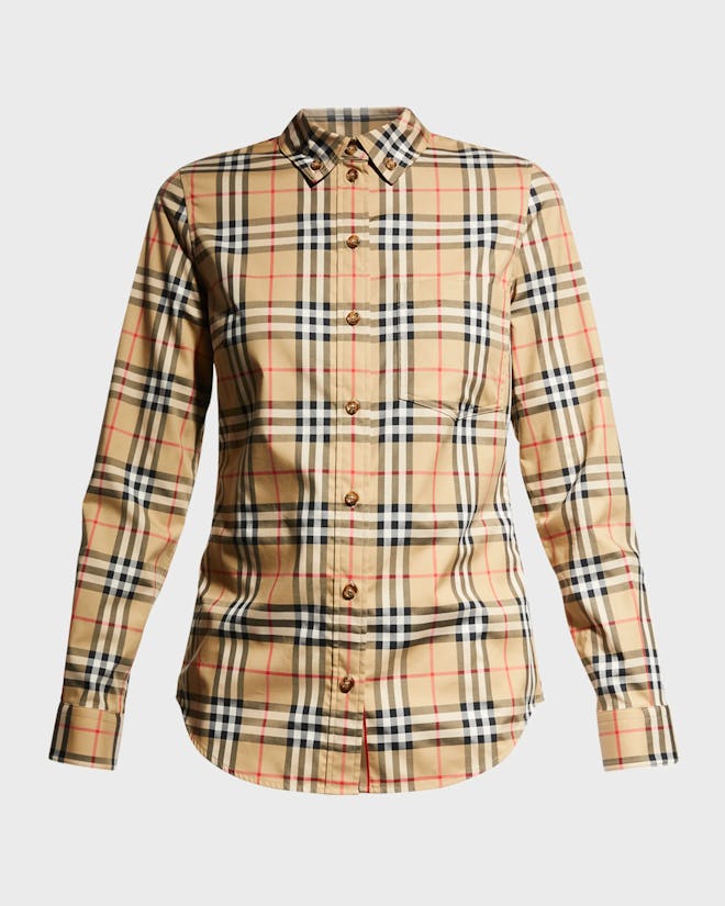 Burberry Lapwing Vintage Check Cotton Shirt