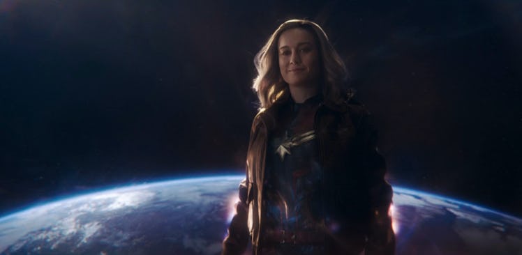 Brie Larson as Carol Danvers at the end of 2019's 'Captain Marvel'