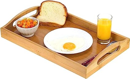 This cheap but beautiful bamboo tray is great for serving breakfast in bed and is a popular home add...