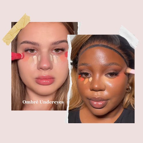 "Ombre under eyes" is a brightening makeup technique that is becoming popular on TikTok.