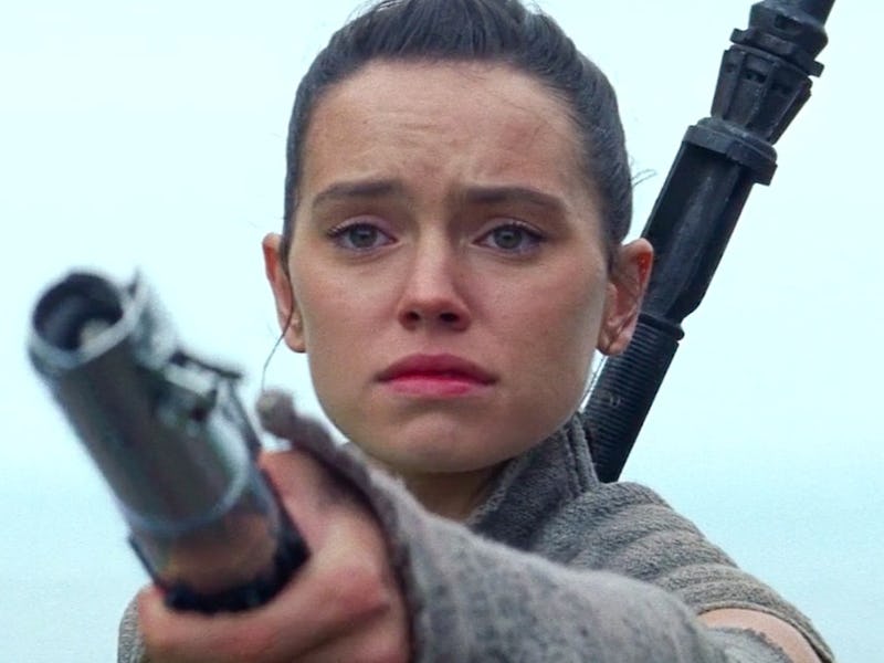 Image of Rey from the Star Wars series.