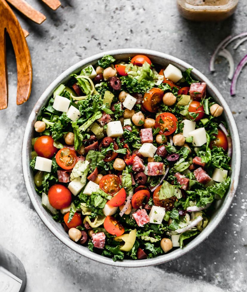 an Italian Chopped Salad is a great no-cook recipe.