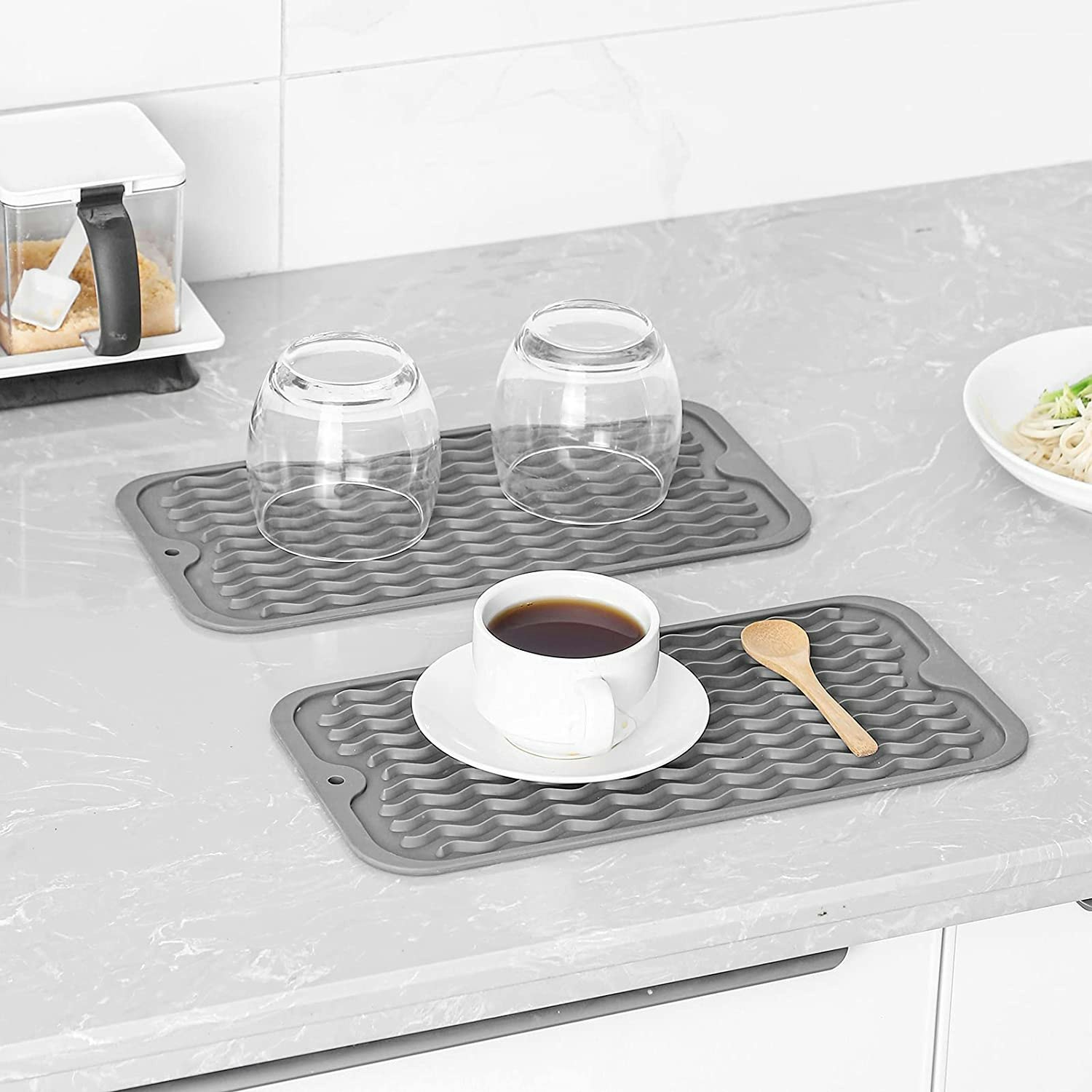 Shop for Dish Drying Mat Flexible Silicone Rubber Mat Heat Resistant  Silicone Trivet Counter Top Mat Dish Draining Mat Sink Mat Place Mat  Kitchen Sink Mat at Wholesale Price on