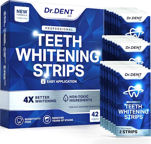 DrDent Professional Teeth Whitening Strips (21 Treatments)