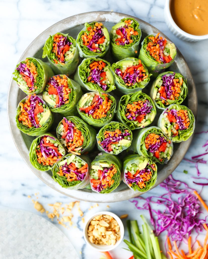 fresh rolls or spring rolls are a great no-cook meal. 