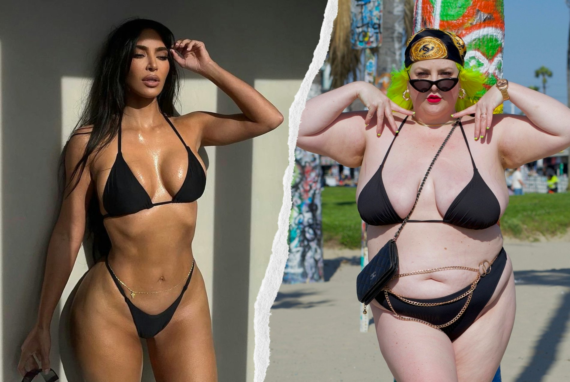 I Tried Kim Kardashian's SKIMS Thong Bikini As A Plus-Size Woman