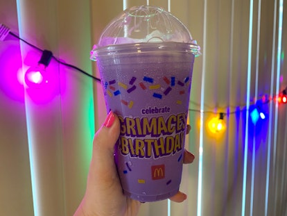 I tried the Grimace Birthday Shake from McDonald's that's going viral on TikTok.