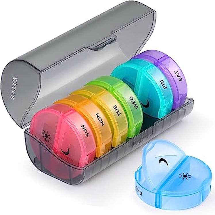 Sukuos Weekly Pill Organizer