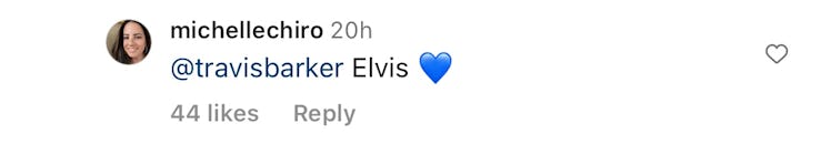 An Instagram user speculated Kourtney Kardashian and Travis Barker might've named their son Elvis.