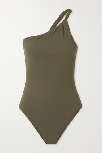 Twisted One-Shoulder Recycled Swimsuit