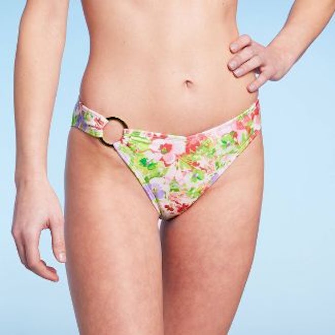 Women’s Side Ring High Leg Cheeky Bikini Bottom