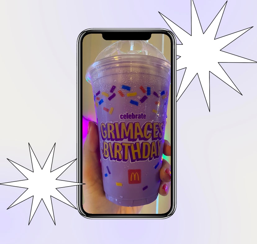 I tried the Grimace Birthday Shake from McDonald's, which is going viral on TikTok.
