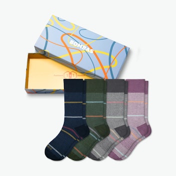Father’s Day Dress Calf Sock 4-Pack Gift Box
