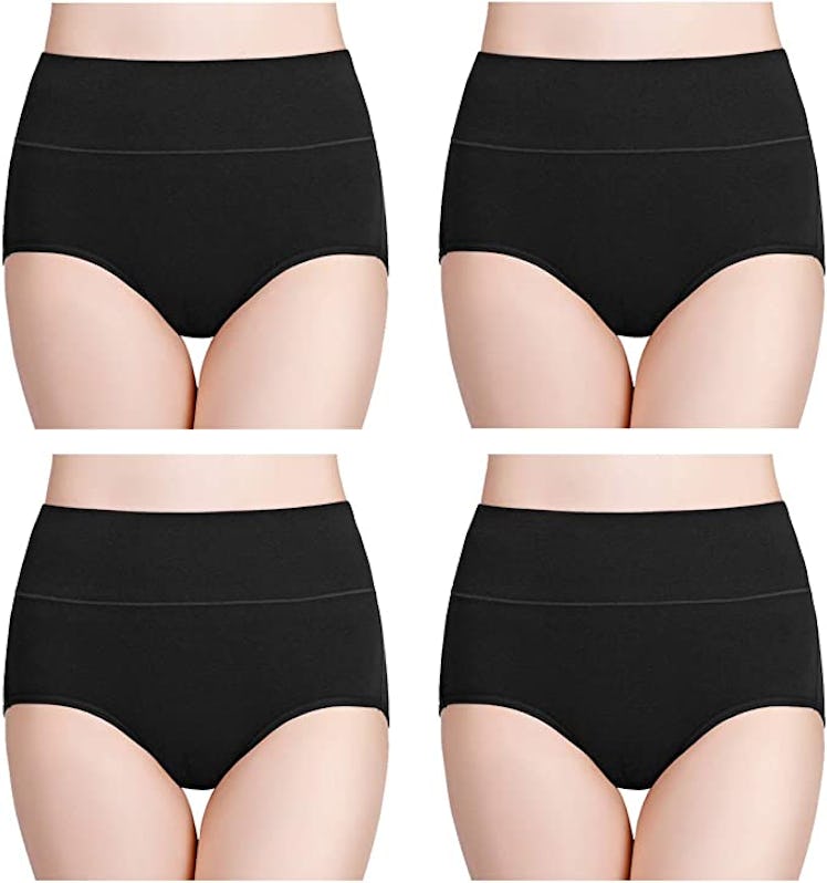 wirarpa High-Waisted Cotton Underwear (4-Pack)