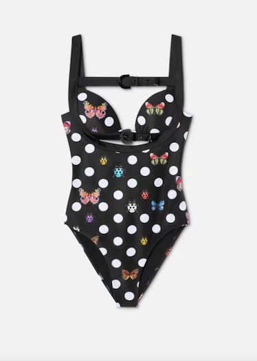 versace Butterfly One-Piece Swimsuit