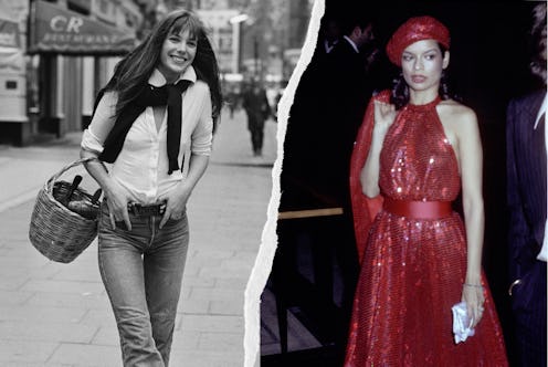 Jane Birkin and Bianca Jagger's style in the '70s.